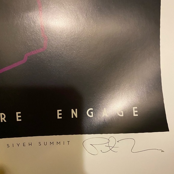 NEW 2010 Pete Thomas autographed 24x18” inch glacier national park poster - Picture 2 of 3